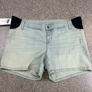 Stretch Denim Maternity Shorts, NEW 14